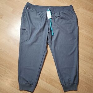 NWT Figs Zamora Jogger Scrub Pants Grey Graphite Women's Size 5XL